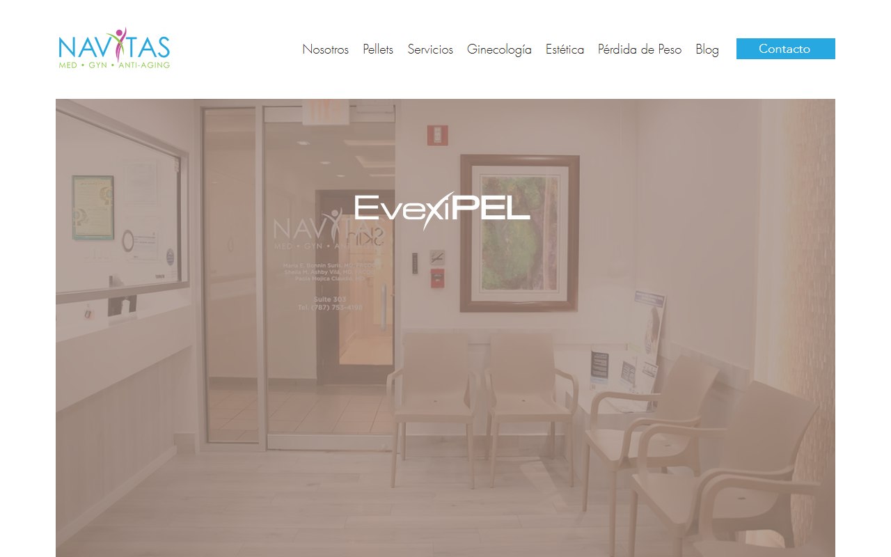 Navitas Med Boutique website, designed and built by R21 Digital