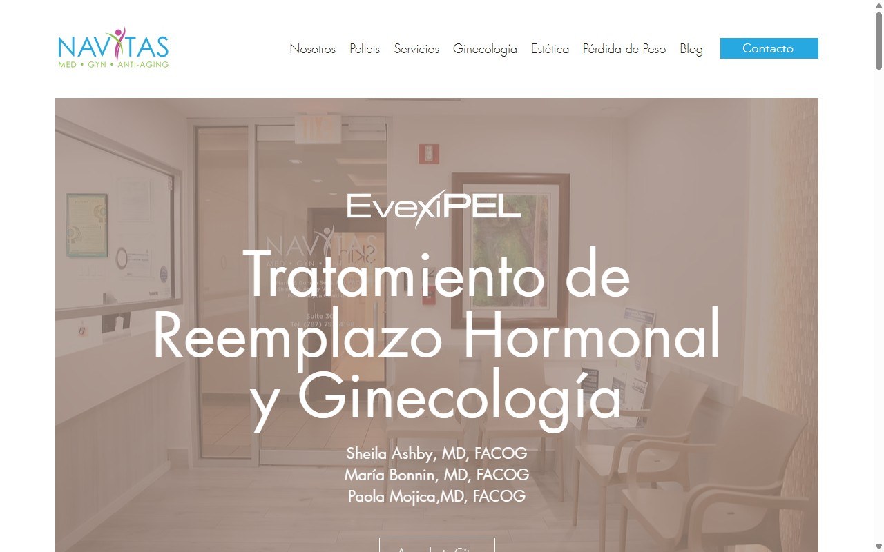 Navitas Med Boutique website, designed and built by R21 Digital