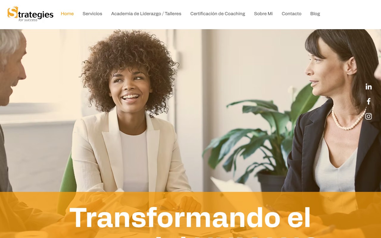 Strategies for Success website, designed and built by R21 Digital